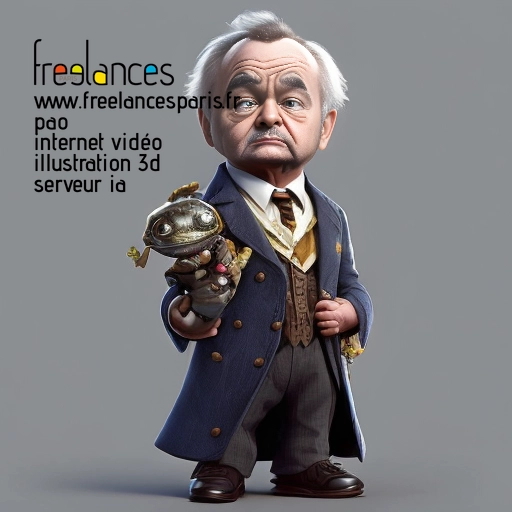 Pao mise en page internet vidéo illustration 3d serveur image IA générative AI freelance paris studio de création magazines 95GNBUD0